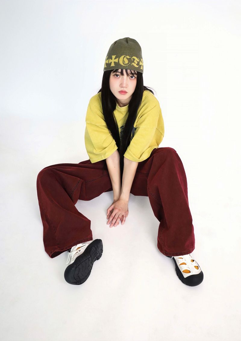 (UNISEX)Nerdy Oversized Checkered Shirt