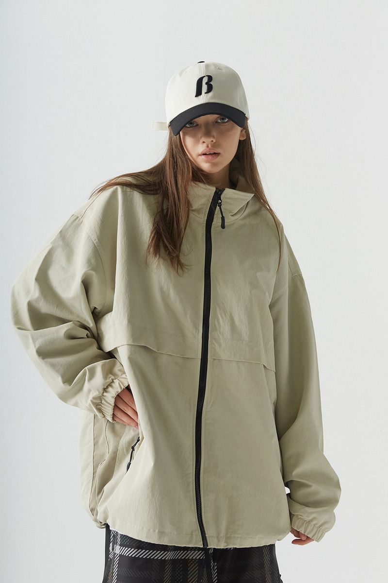 BSR2223FWJK058 CCC WIDE JACKET GRAY BEIGE