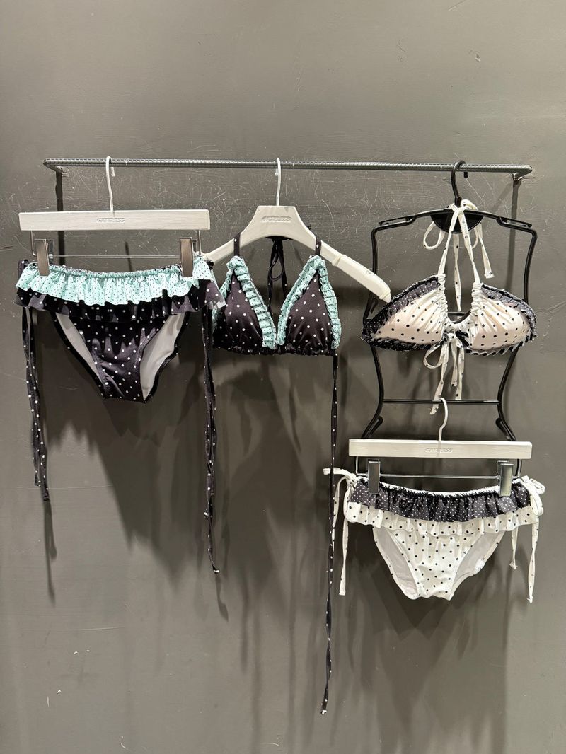 [summer item] moe frill dot bikini (2color)