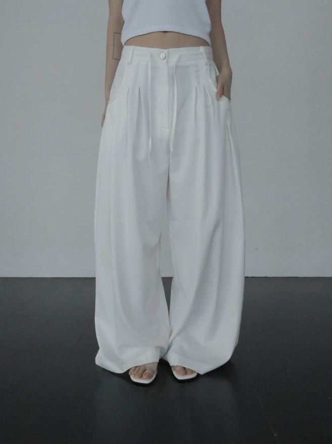 mnem（ムネム）の「Curble Round Pocket Pintuck Pants（Pants）」