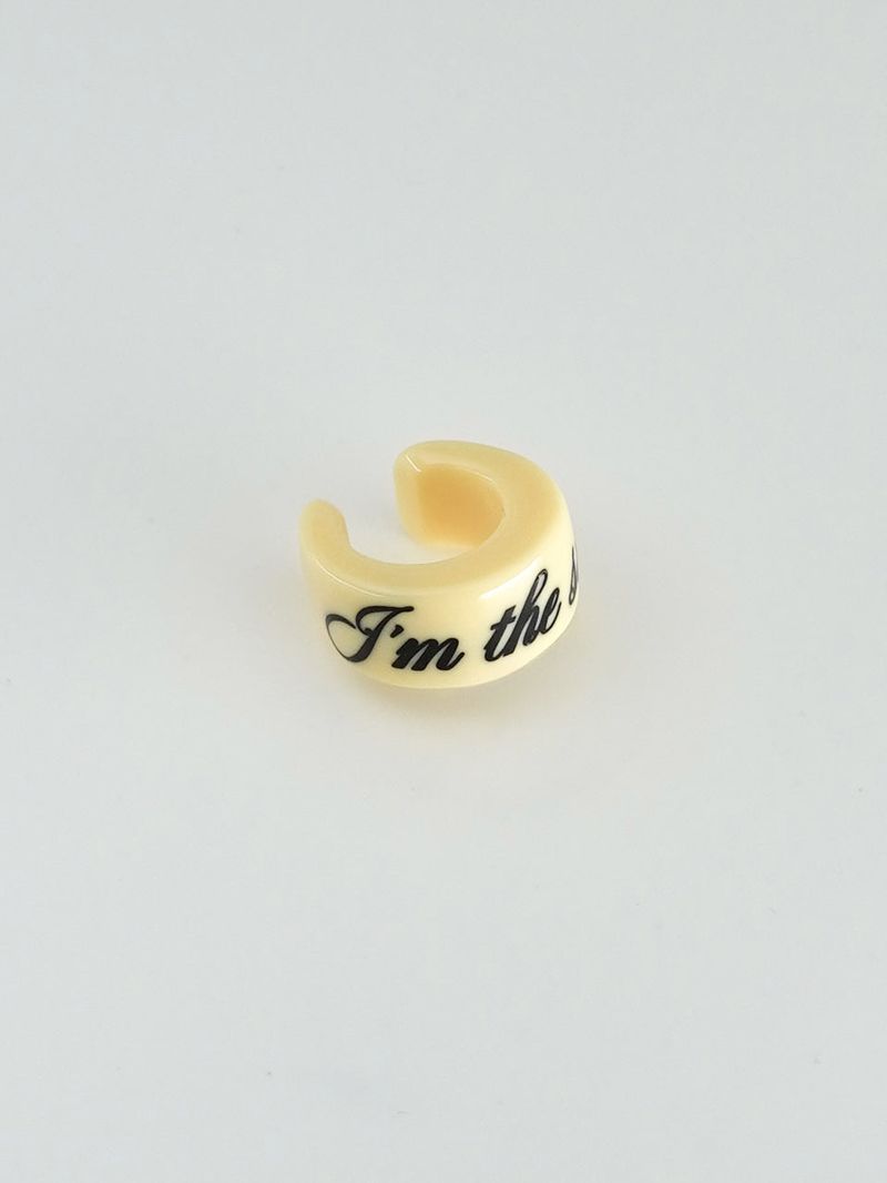 [Formica] Letter earcuff (Yellow)