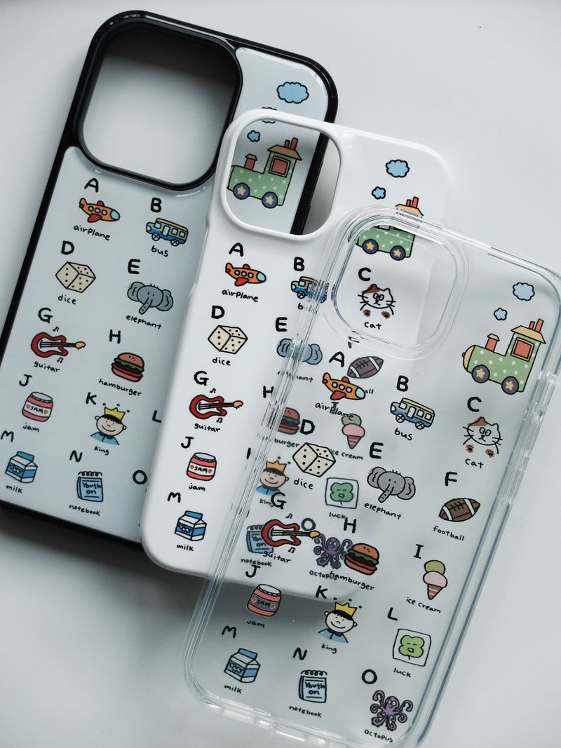 alphabet doodle case (hard)
