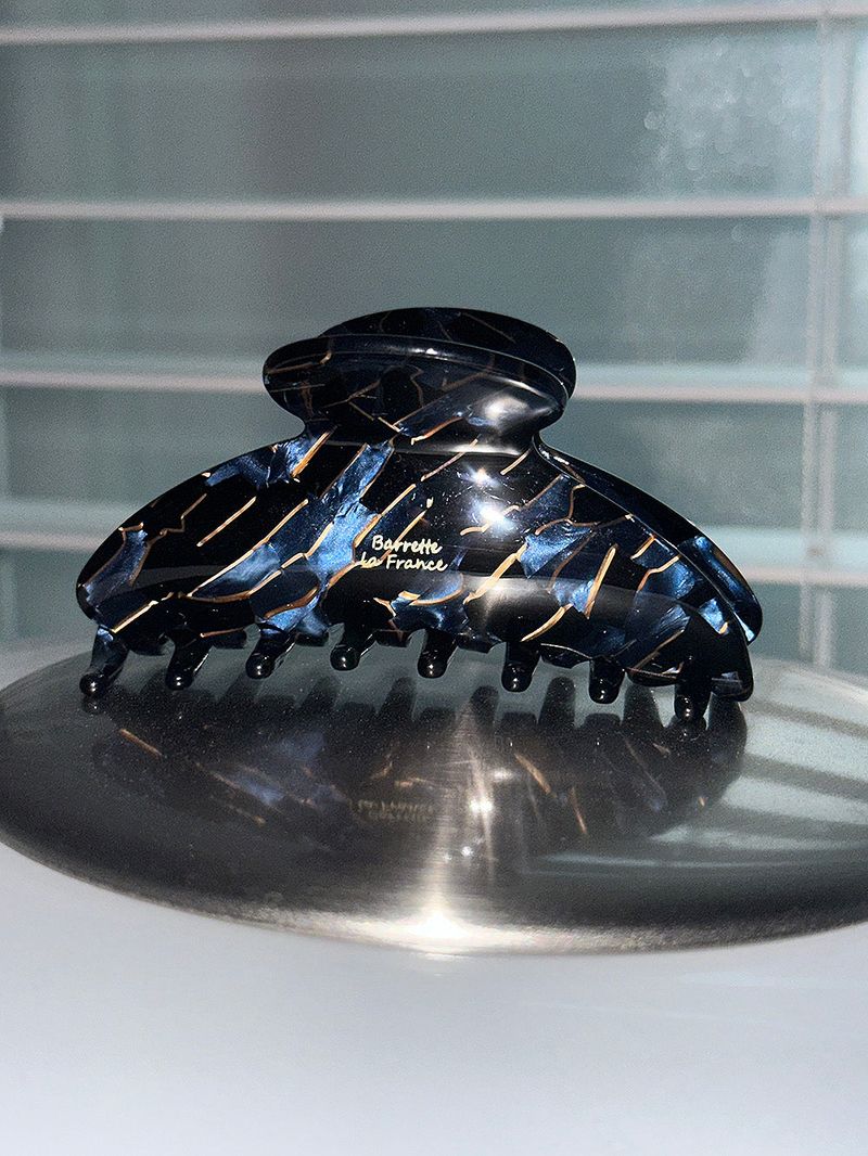 Blue stone hair clip