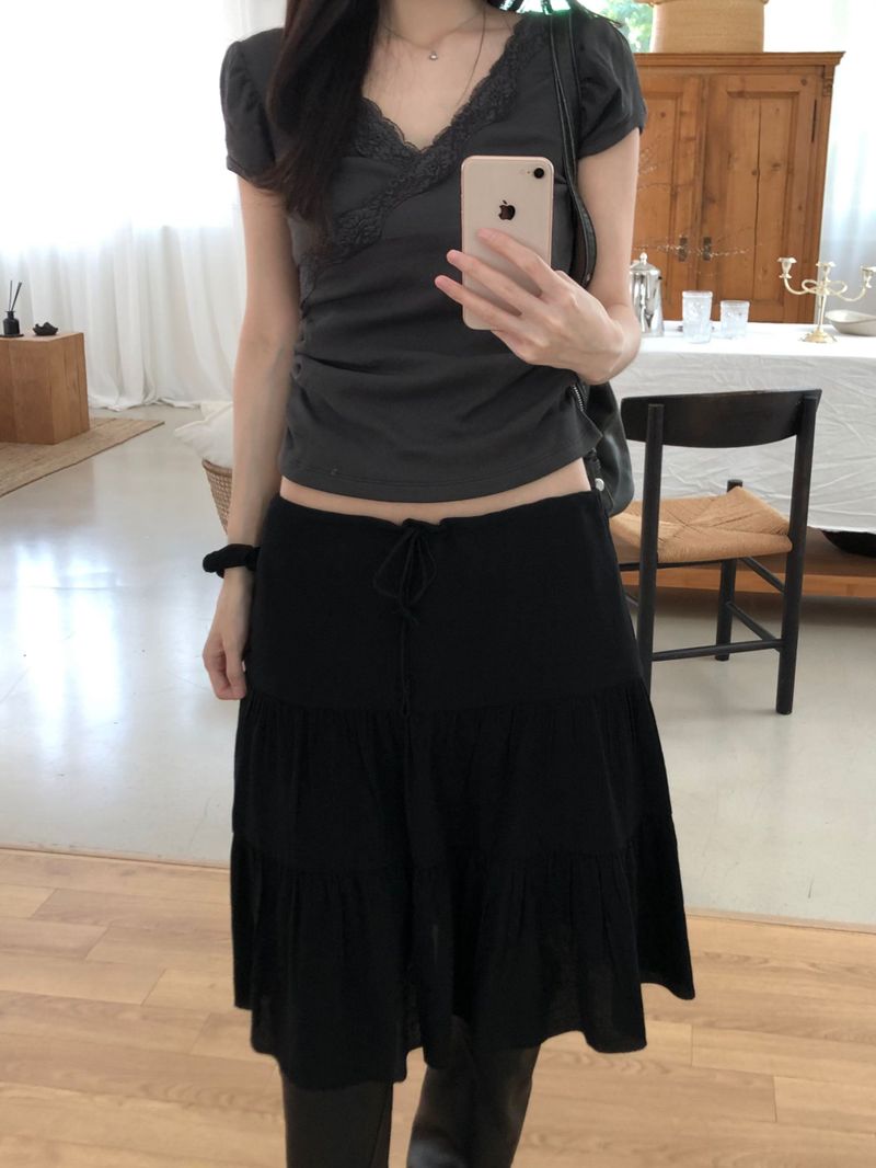 Andy Cancan Midi Skirt (2 colors)