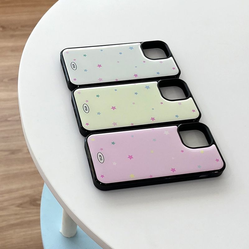 Pastel star epoxy bumper case(remon chiffon)
