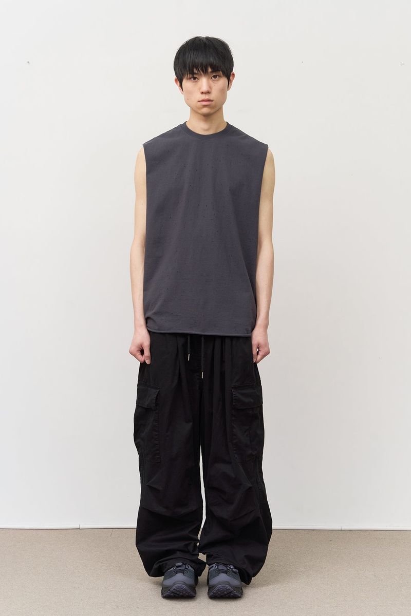 Fog Distressed Sleeveless