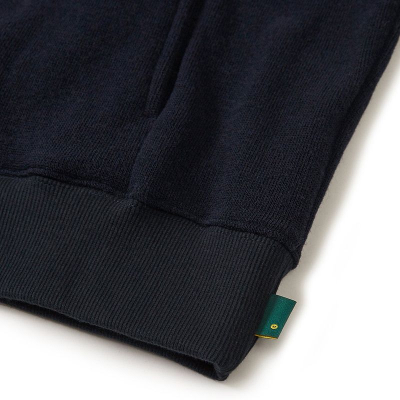 Stripe knit zip-up jacket / Navy