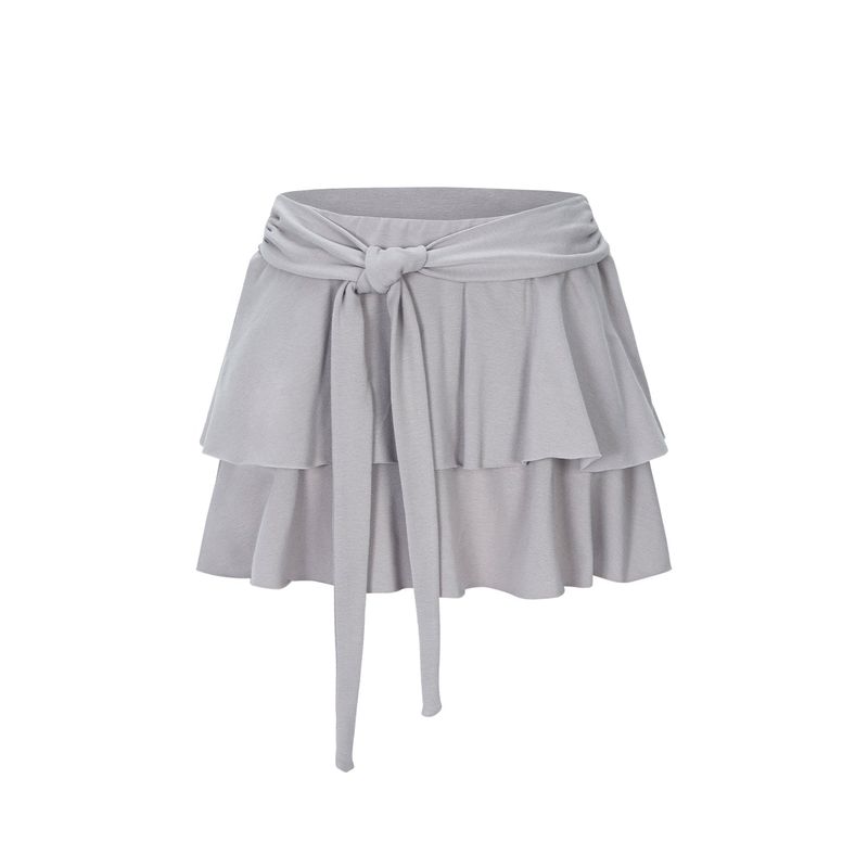 Bellialeu（ベルリアル）の「PLIE SKIRT-MAUVE GRAY（Skirts）」