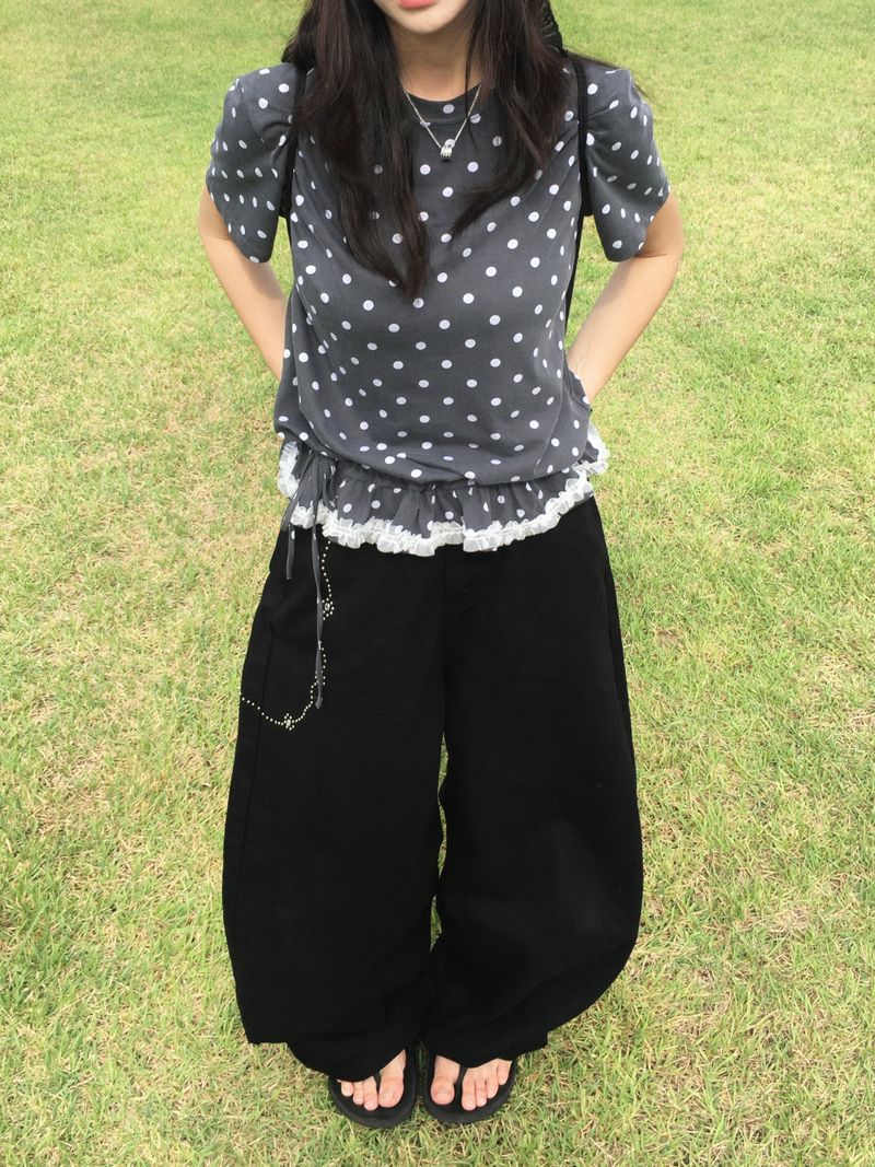 Plain Dot Pigment Short Sleeve (3c)