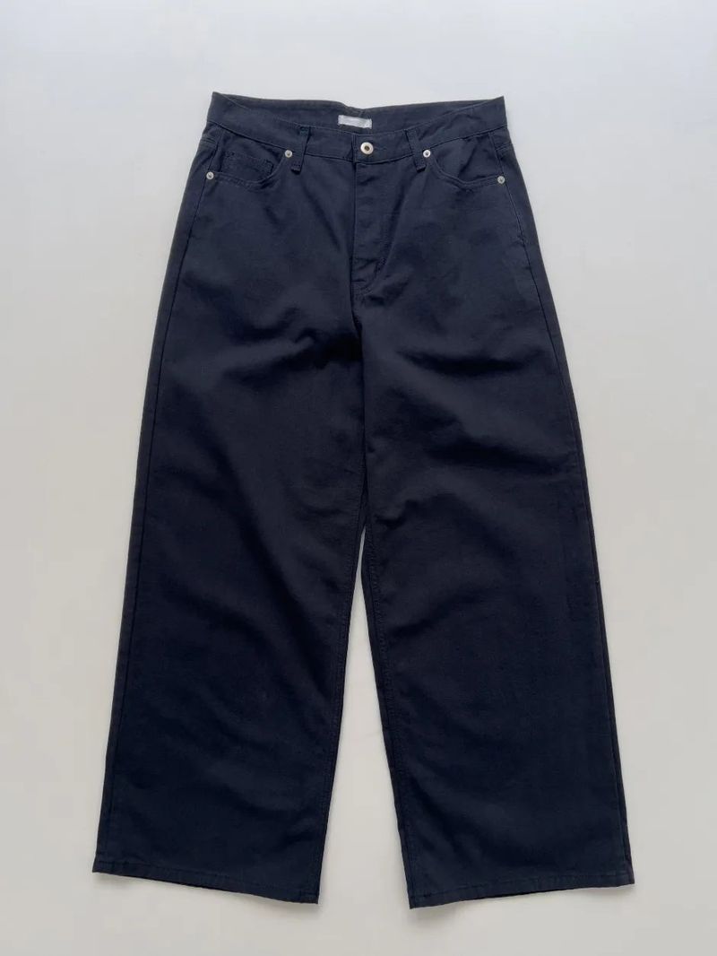 Maple Dyed Cotton Wide Pants