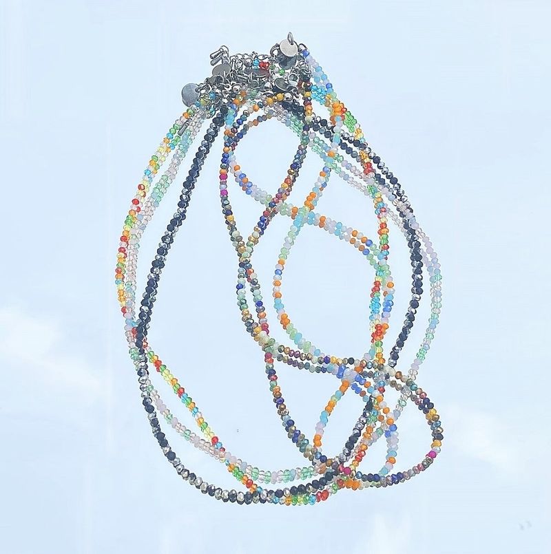 RUNDS(ランド)の「crystal beads necklace (5color)(Accessories)」