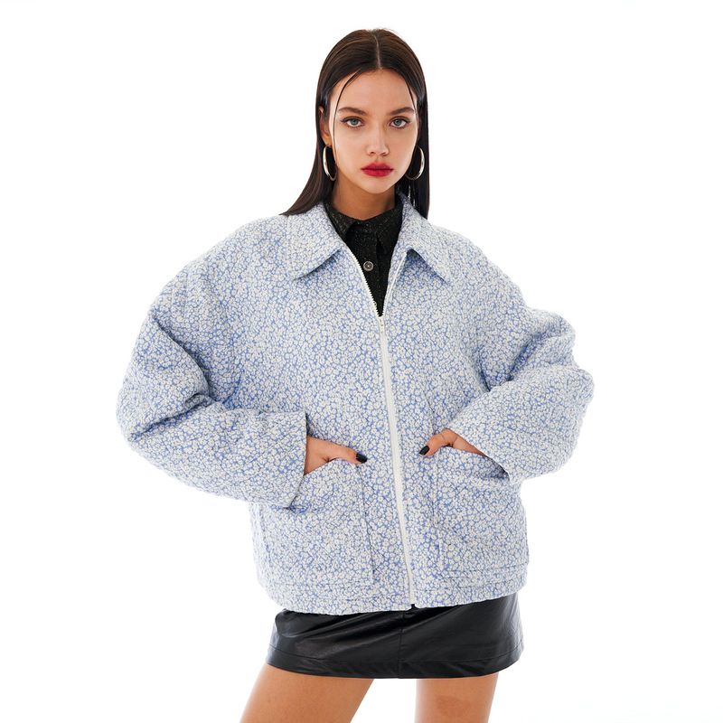 OTHER-worldly（アザーワールドリー）の「Flower Quilting Jumper [Blue]（Jackets/Outerwear）」