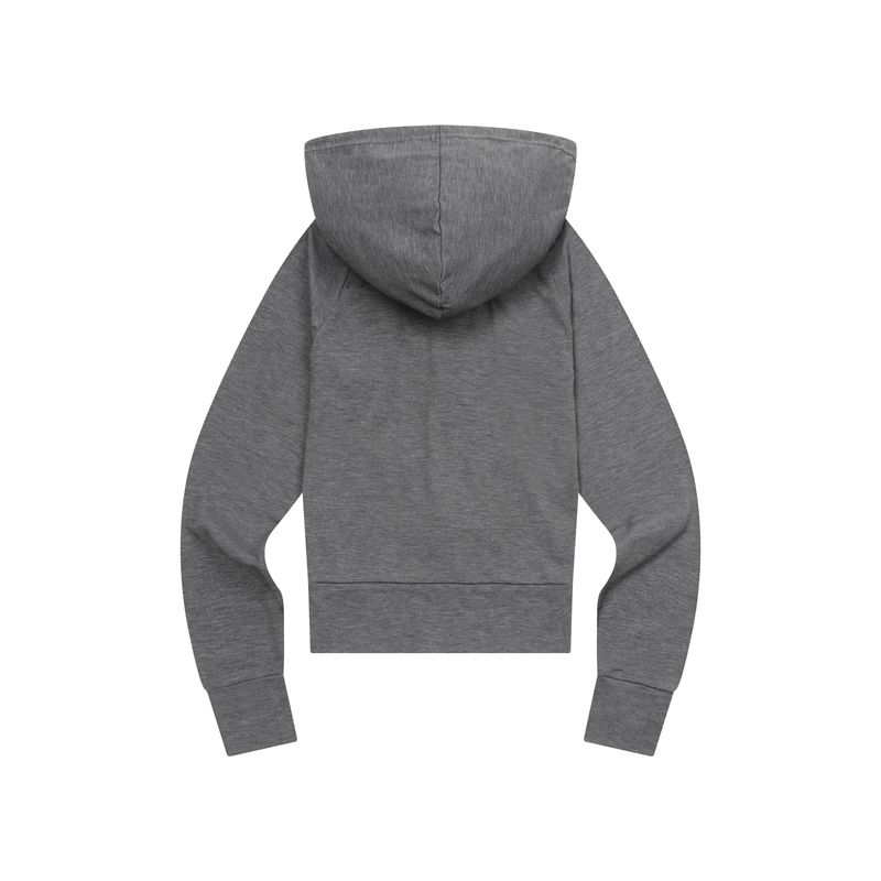 LIGHT UP CROP HOOD ZIP-UP (4Color)