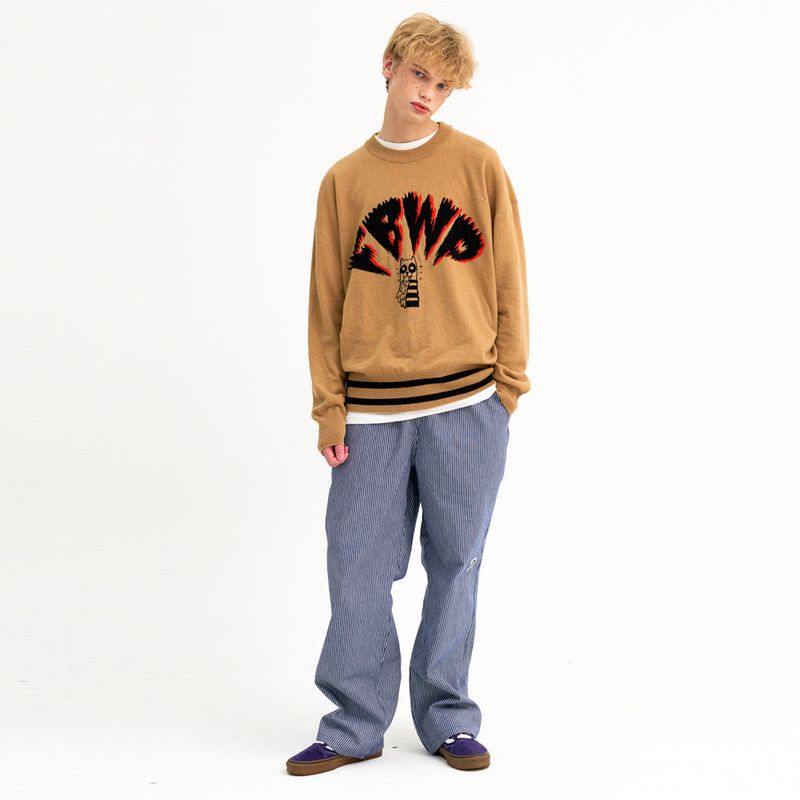 PUKING DOG KNIT SWEATER (BEIGE)