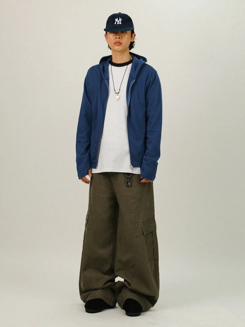 HP Curved Cargo Denim Pants