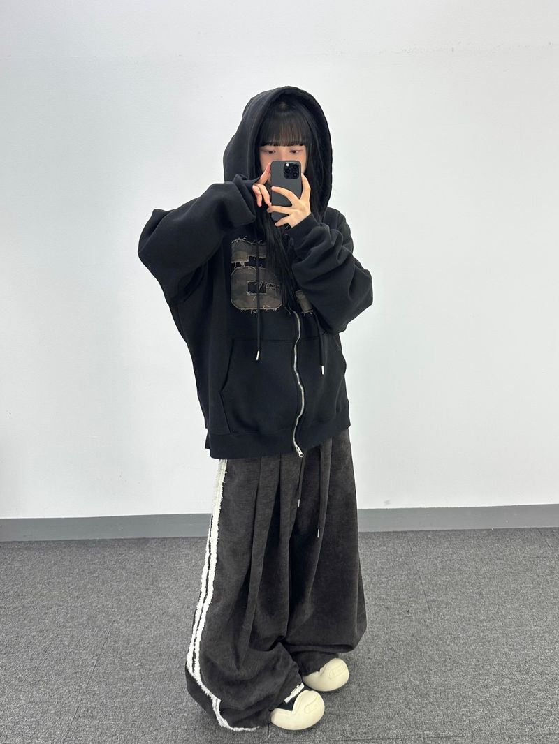 terry four pintuck pants