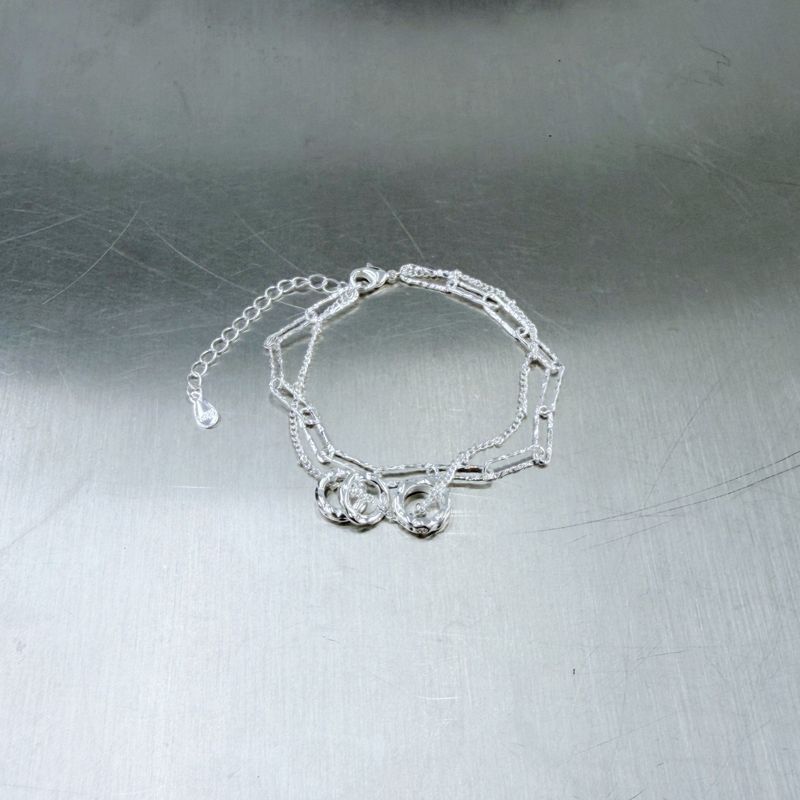FADE MEET（フェードミート）の「Dual Ring Layered Chain Bracelet（Accessories）」
