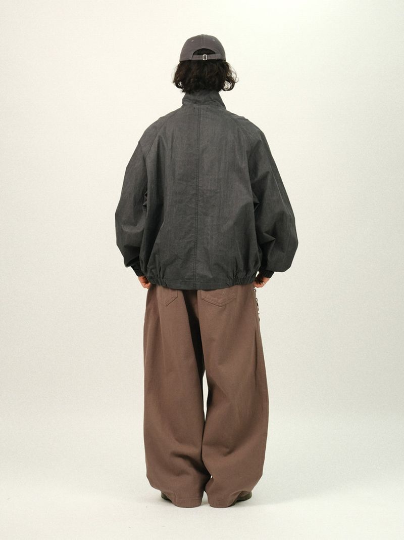 TH Washed CN Crop High-neck Jacket