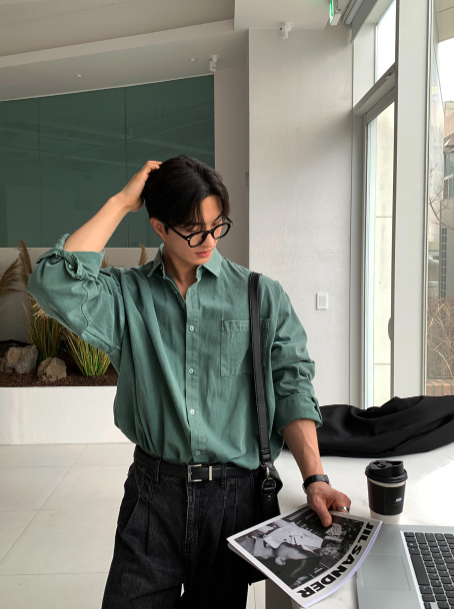 Wonderant Overfit Maximum One Pocket Pigment Shirt
