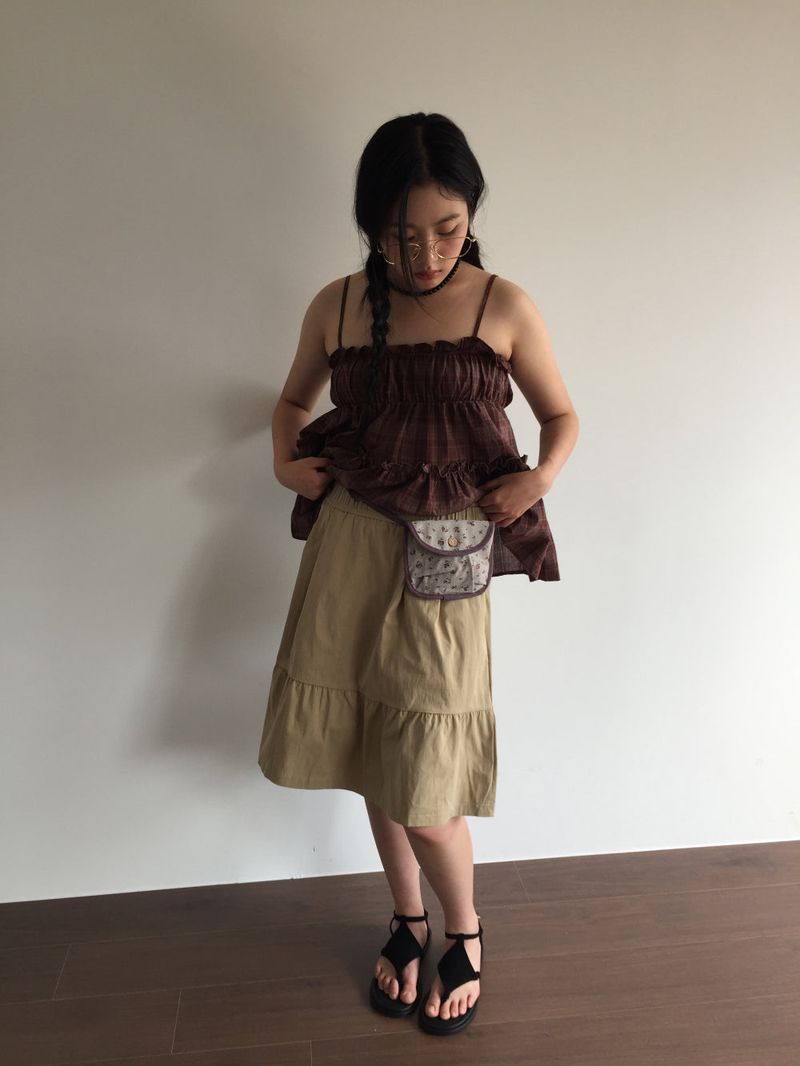 suede strap sandals (2color)