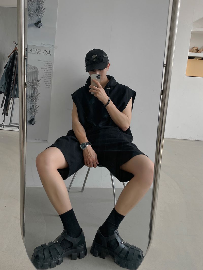 ASCLO Bless Hood Sleeveless (4color)