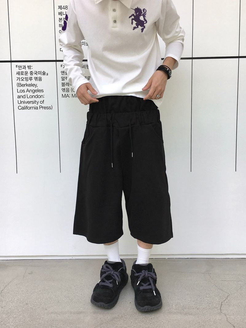 Archis Layered Sagging Bermuda Shorts 2C