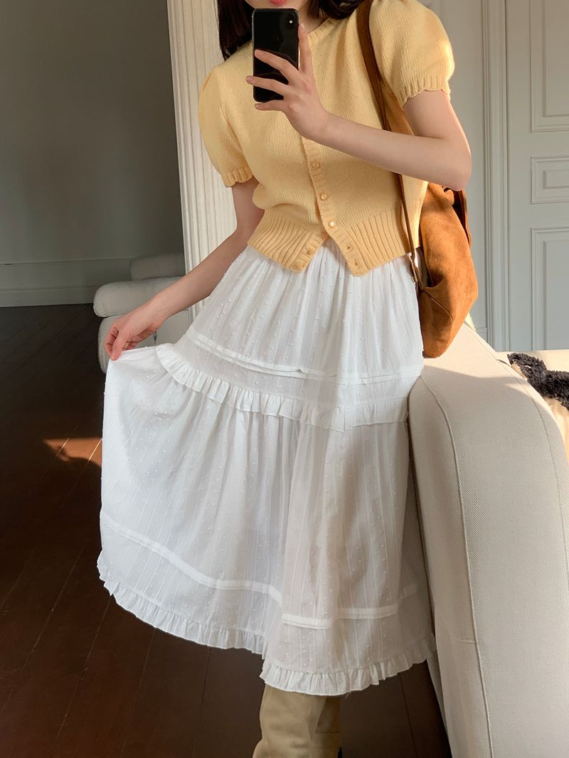 [MADE] Rendez Cashmere Puff Cardigan