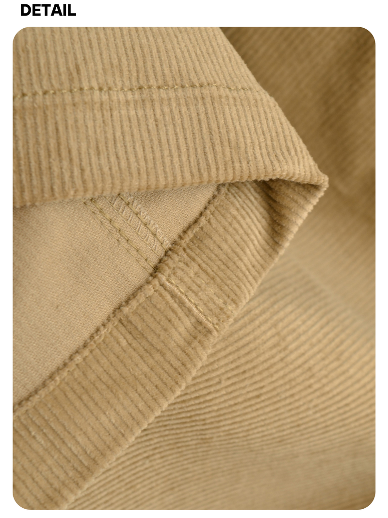 brown corduroy midi skirt
