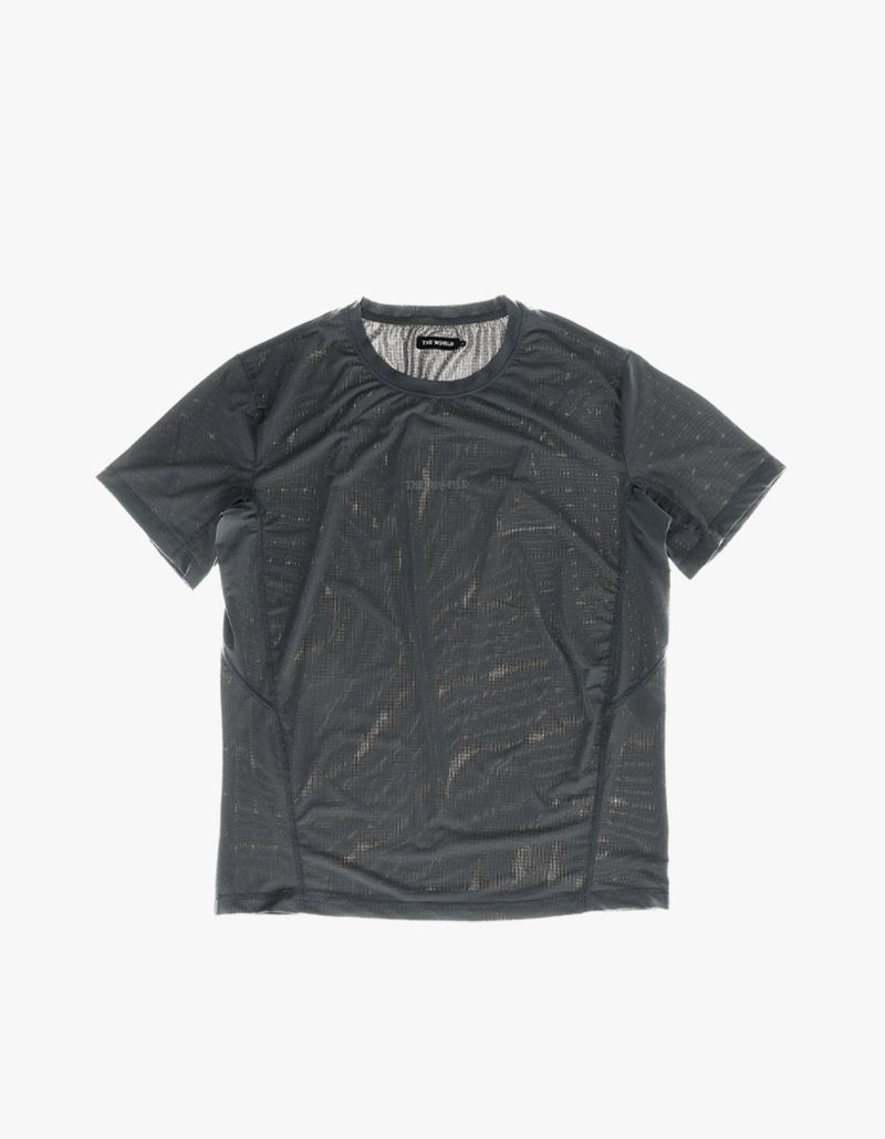 BASIC RUNNING TEE BLUE GRAY
