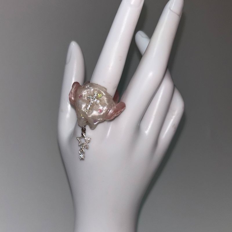 [MADE] Tooth fairy star ring - Kpop idol pick!