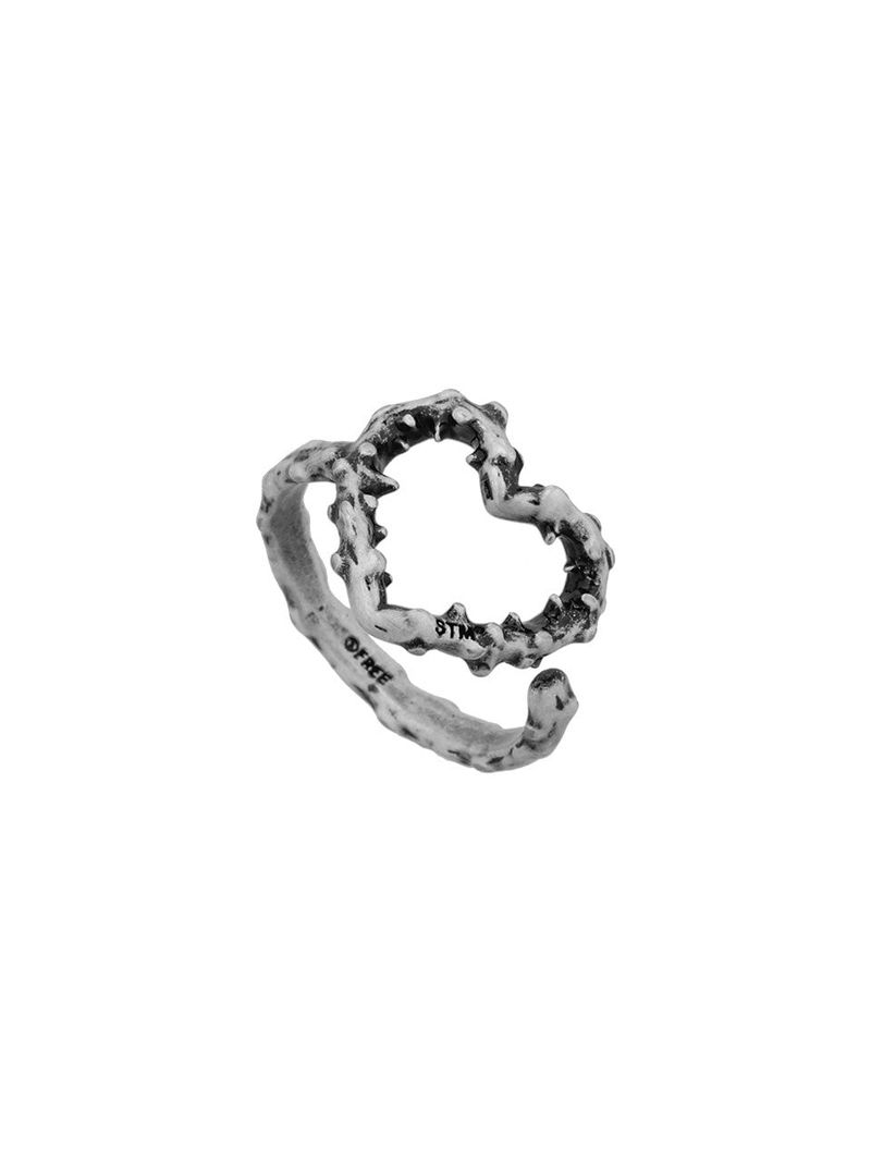 SENTIMENTS（サンティマン）の「NO.611 [BURNISH] SPIKY HEART RING（Accessories）」
