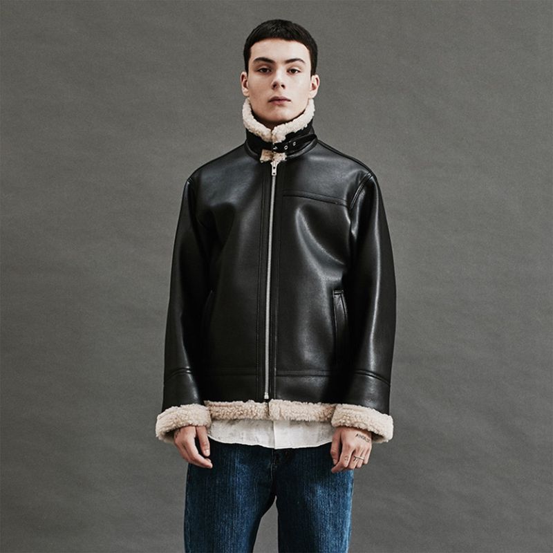 SPERONE(スペロネ)の「FAUX LEATHER STANDARD MUSTANG (BLACK)(Jackets/Outerwear)」
