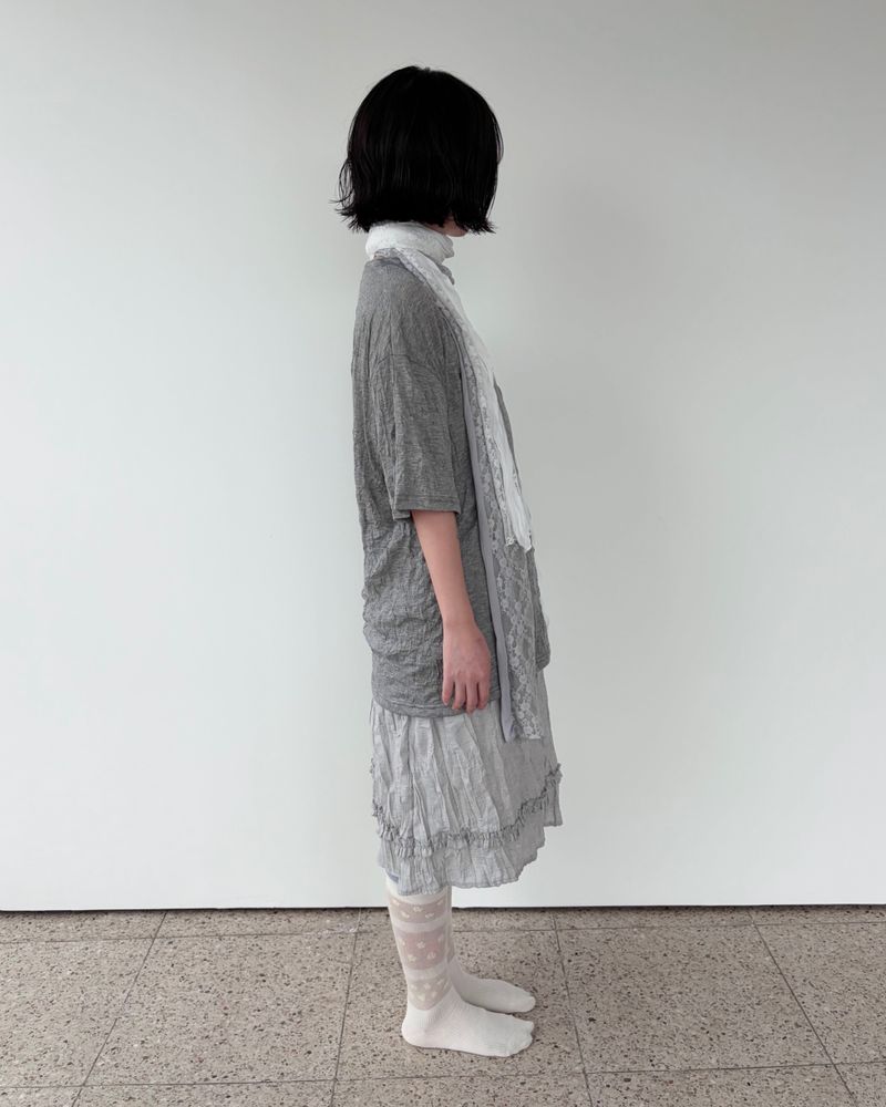 リンクル ボクシー Tシャツ (2colors)