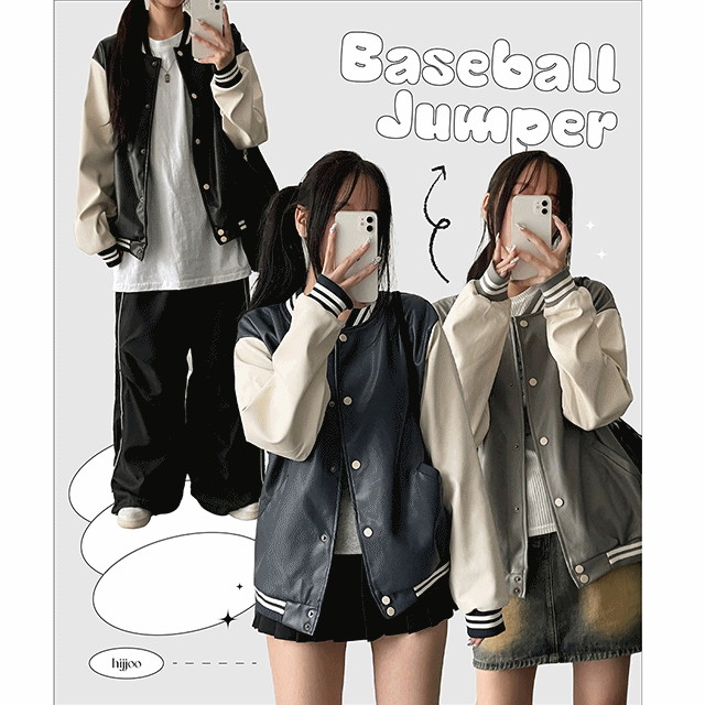 hijjoo（ハイチュー）の「Gran Oversized Fit Leather Color Jumper（Jackets/Outerwear）」