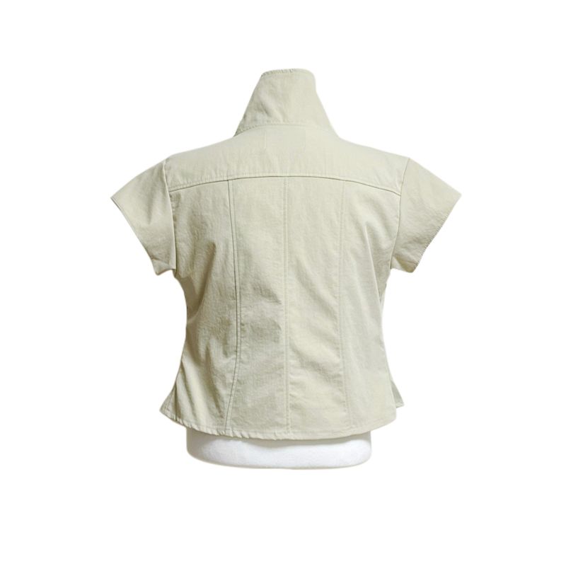 (2color) Double Trench Cap Blouse