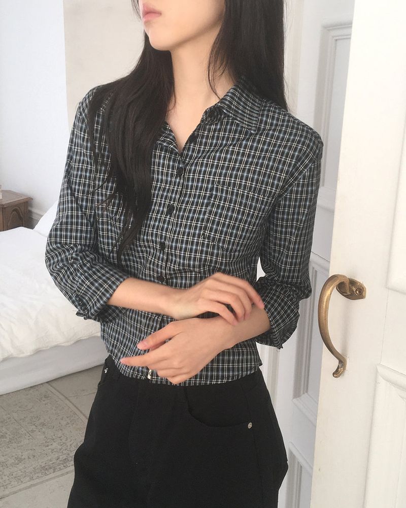 Tev Slim Fit Checkered Shirt