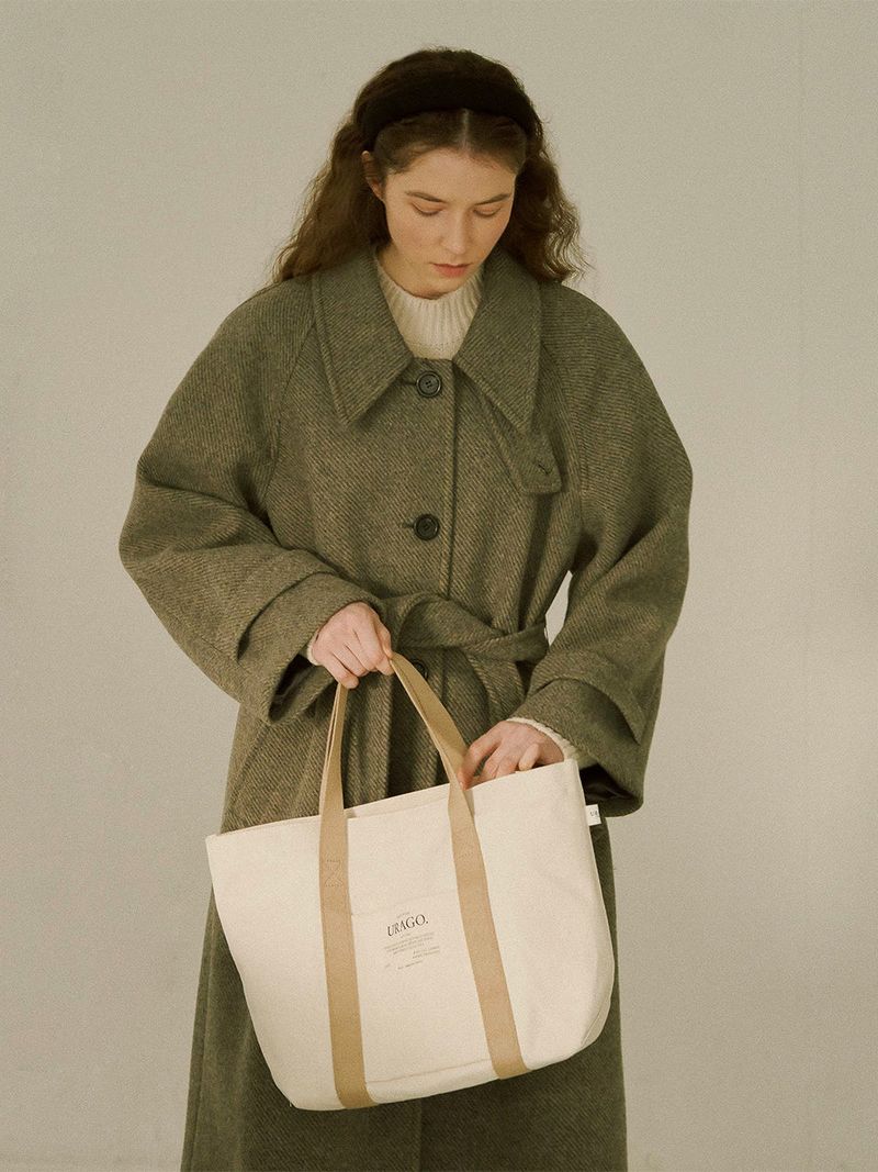 Herringbone tote bag