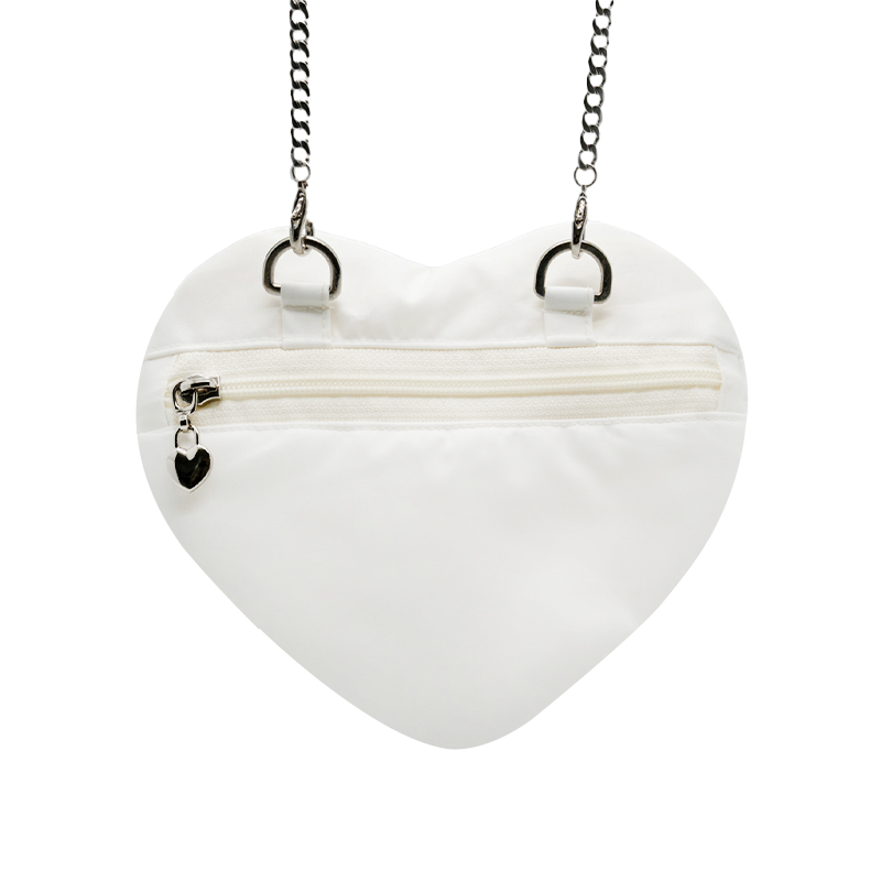 Ribbon Heart Bag _ White