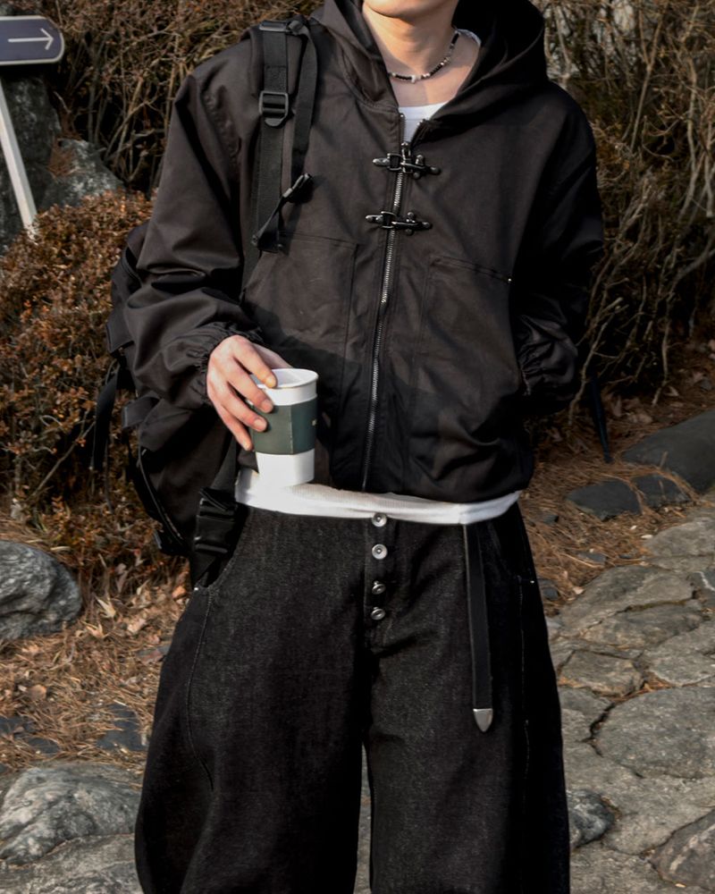 Lexer Fireman Buckle Hooded Jacket