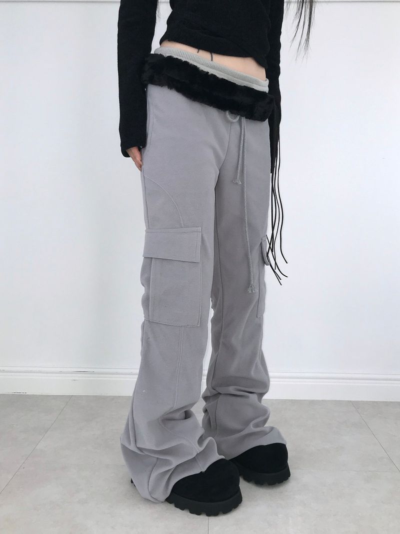 baby cargo fur bootcut pt(2color)