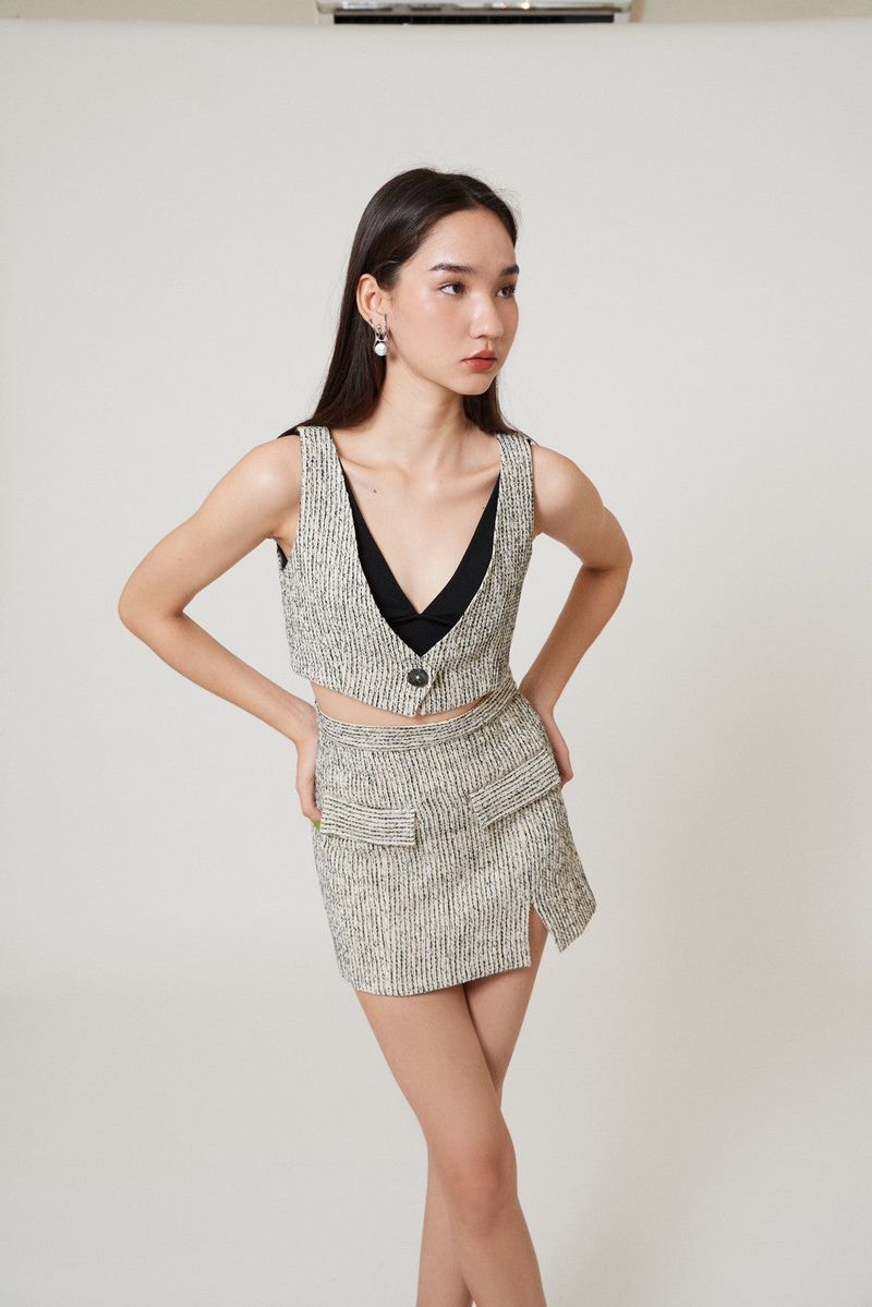 EVIE holly VEST CREAM