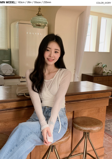 ML Soft Wrap Long Sleeve T-shirt (5color)