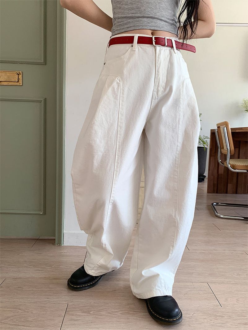 PELVIS PINTUCK BALLOON PANTS (3C)