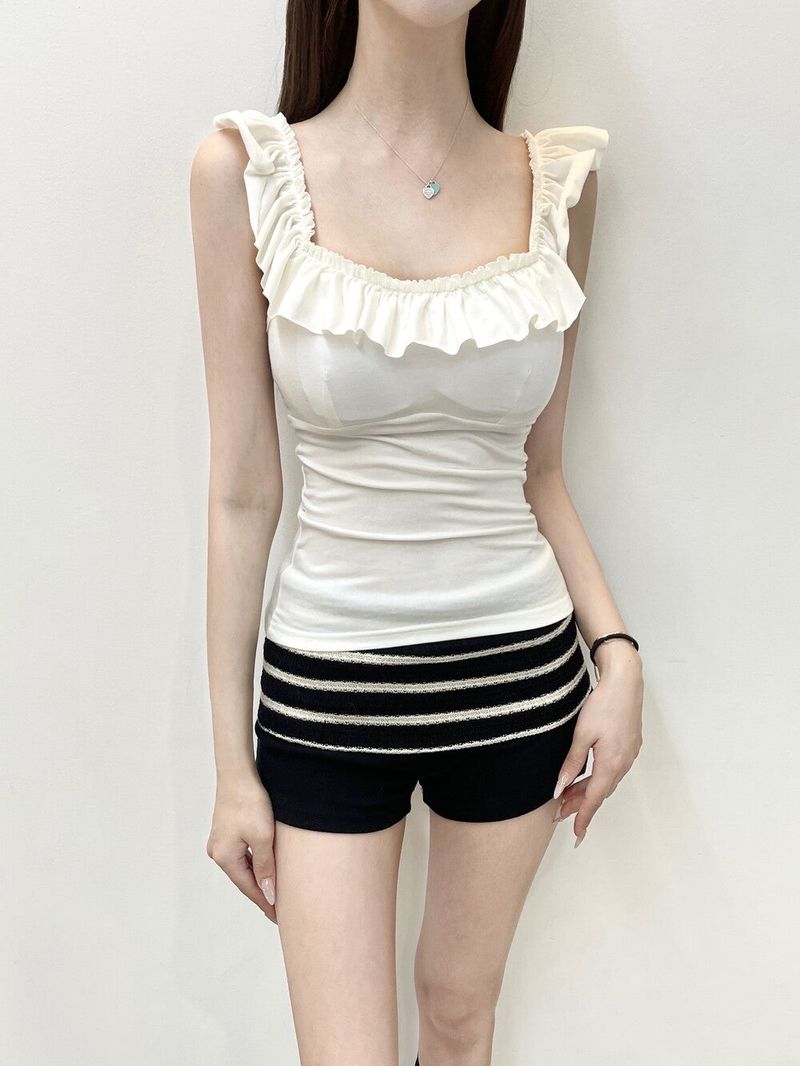 1509. Frill Two-Way Sleeveless (3 Colors)