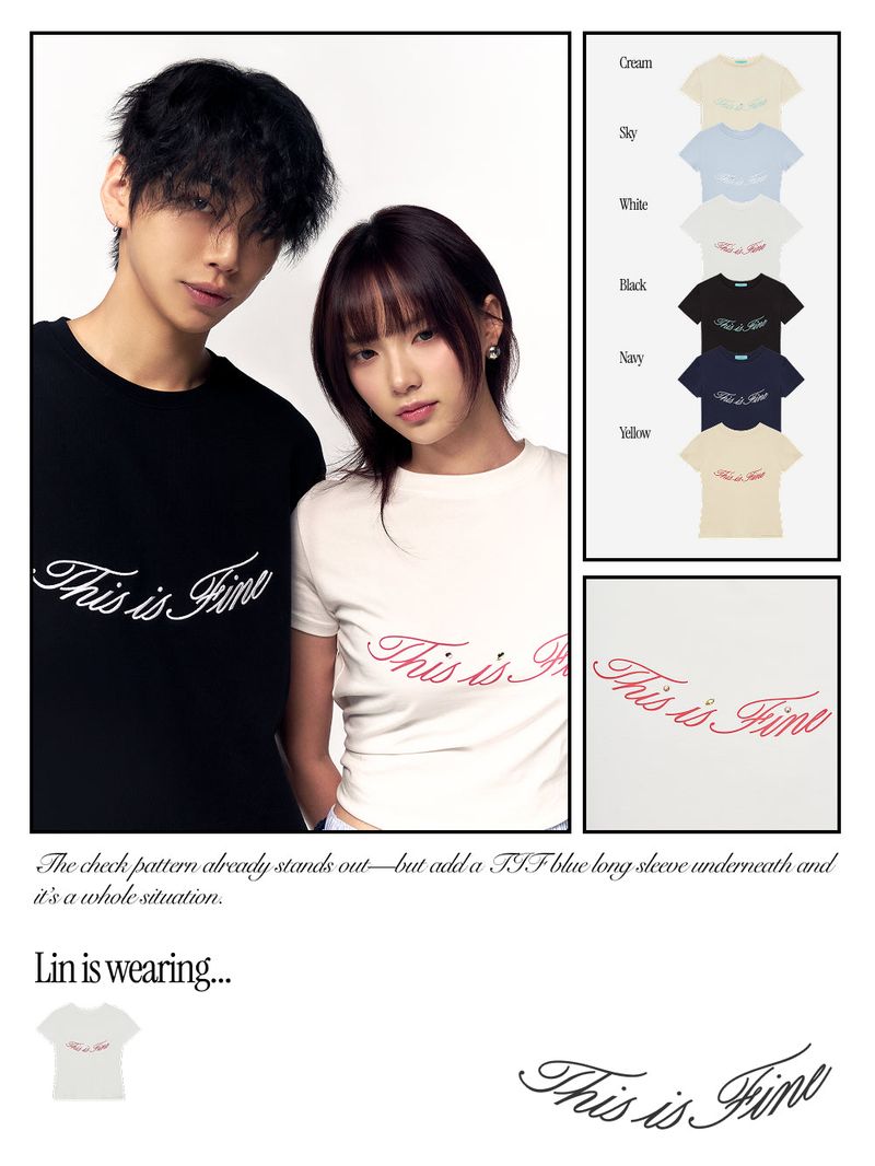Cropped Signature Tee