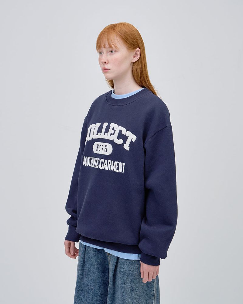 COLLECT LOGO SWEAT SHIRTS - NAVY