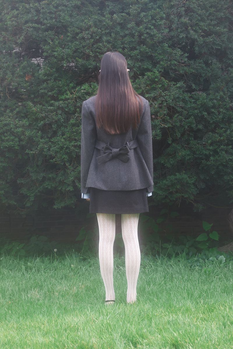 CLASSIC RIBBON JACKET (CHARCOAL)