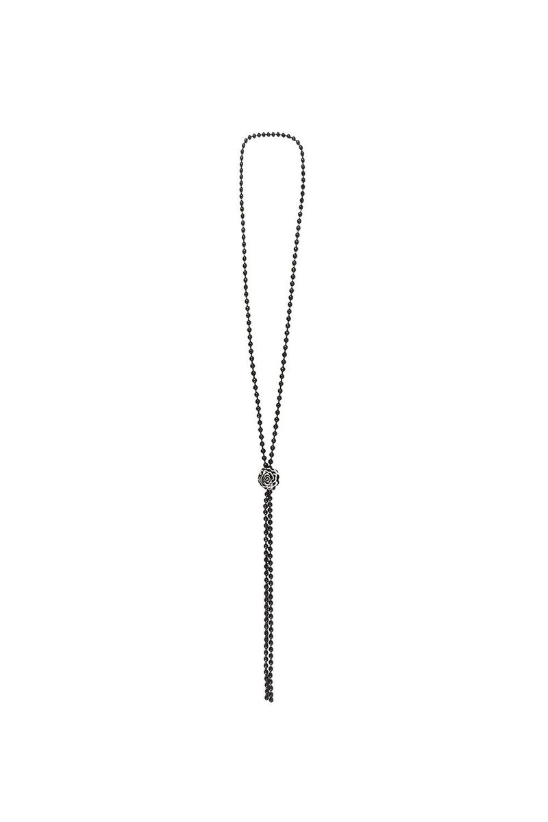 MIAE（ミアイ）の「Me愛 - ローズボールネックレス (Black/Red)（アクセサリー）」