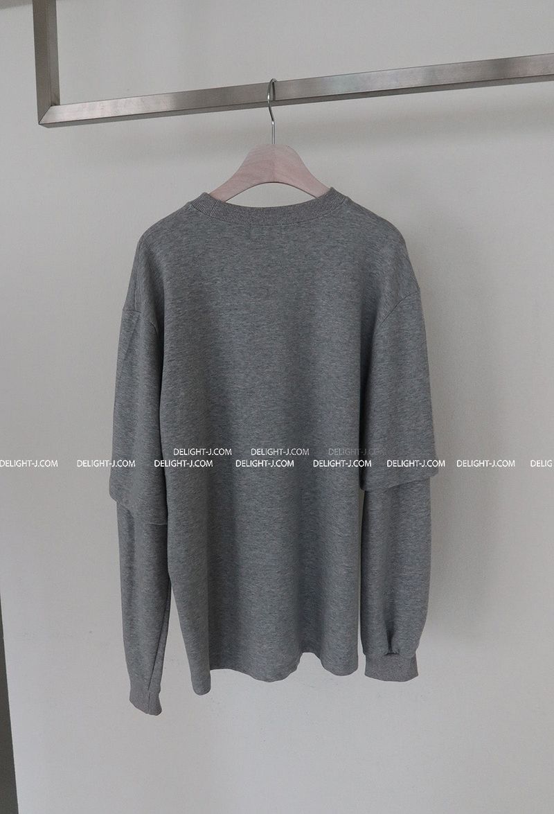Bart Layered Oversized-Fit Sweatshirt