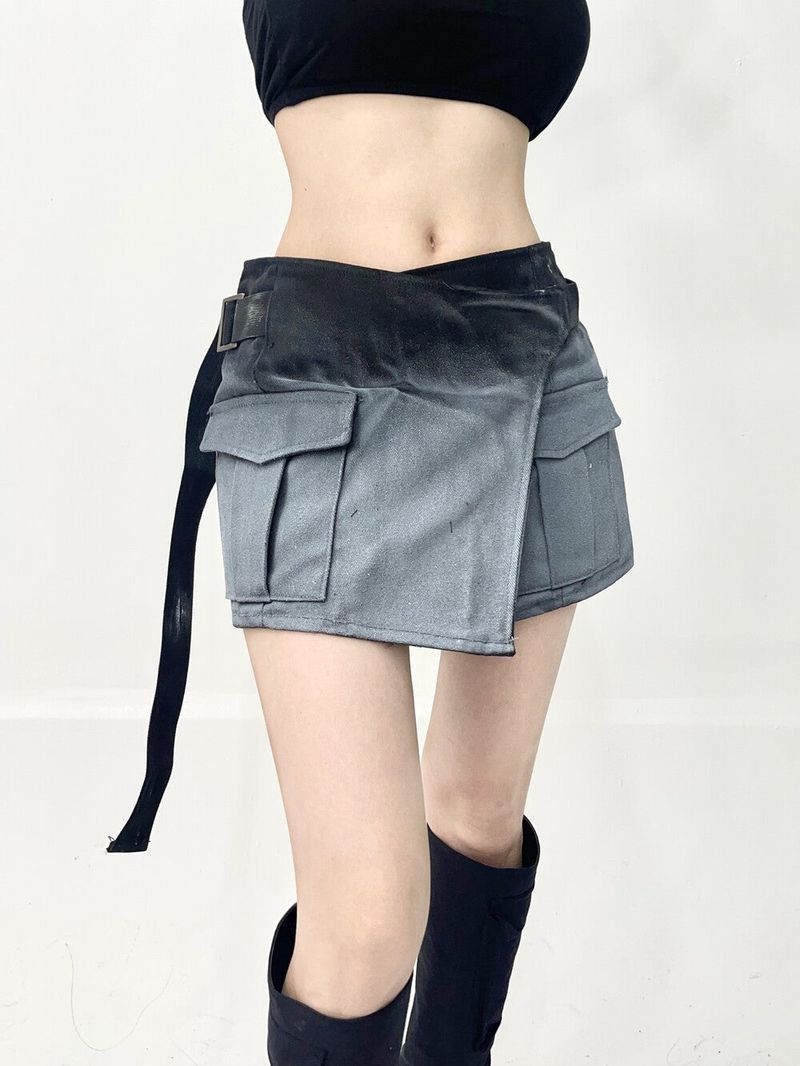 Seow（ソウ）の「1030. Gradation wrap belt mini sk (2color)（Skirts）」